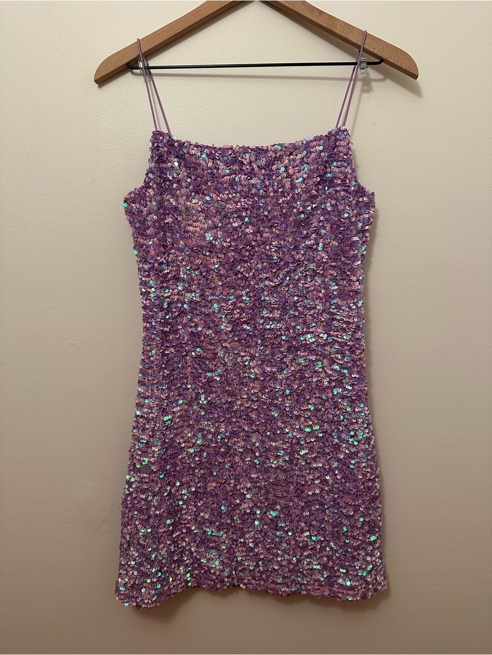 Thirty Thirty Purple Pink Sequin Mini Dress